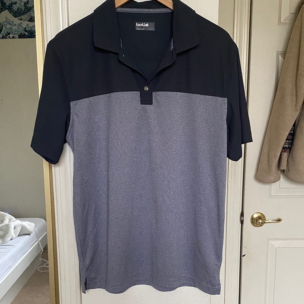 Bolle Men's Polo Shirt in Black and Gray